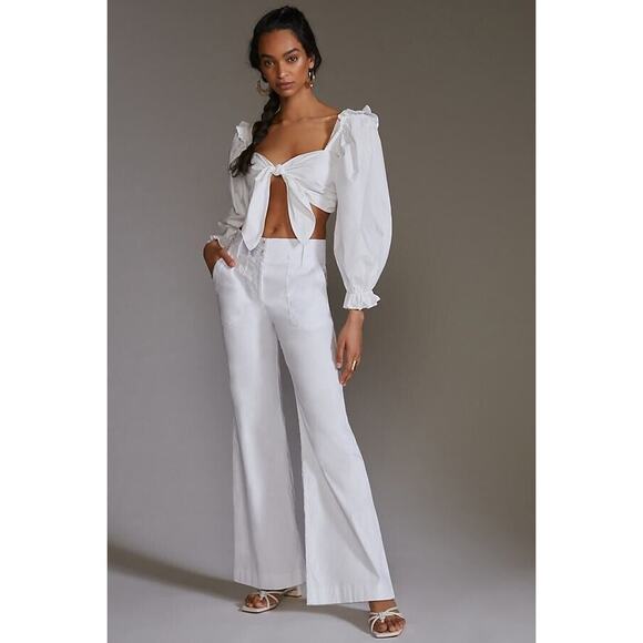 Anthropologie Maeve Wide-Leg Flare Pants - New 16 - Picture 1 of 2
